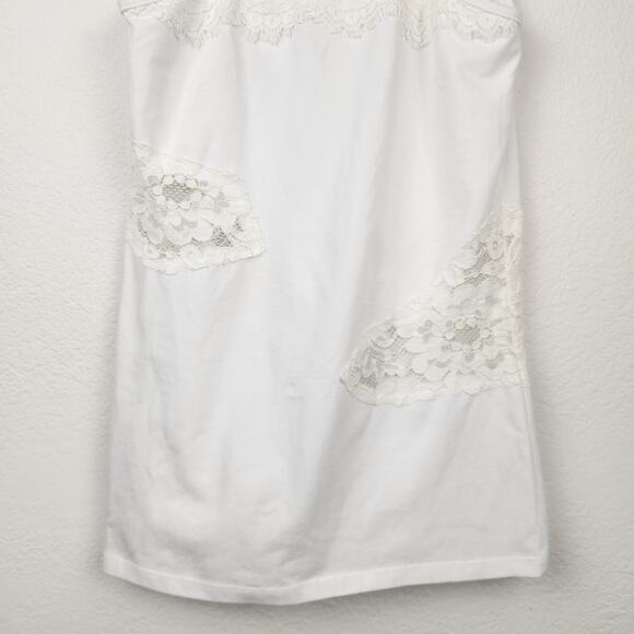 Fracomina White Lace Tank Top Size Small NWT Rhinestones - Picture 7 of 11